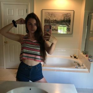 Striped crop top